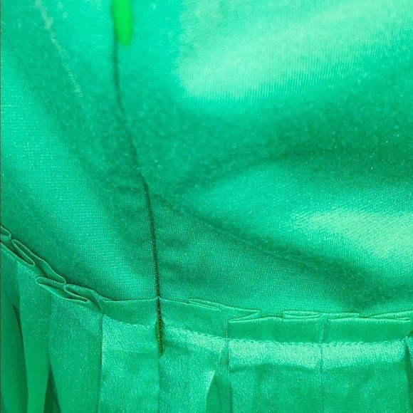 The Limited Green fit n flare paper bag dress M - Picture 5 of 10